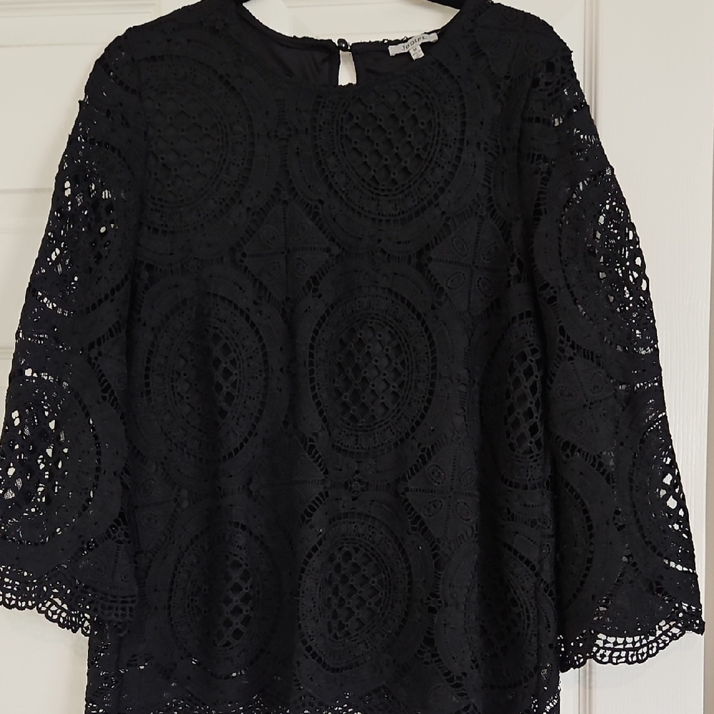 JODIFL Black Lace Top